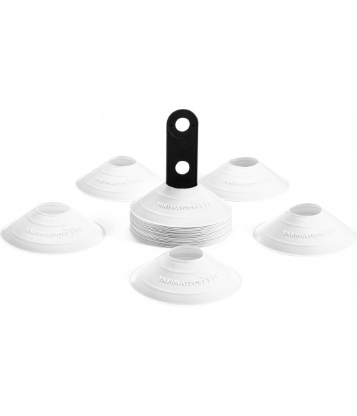 stożki treningowe wysepki grzybki 30 sztuk żółte do wyznaczania boisk i torów treningowych