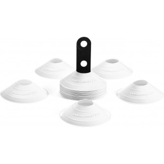 stożki treningowe wysepki grzybki 30 sztuk żółte do wyznaczania boisk i torów treningowych