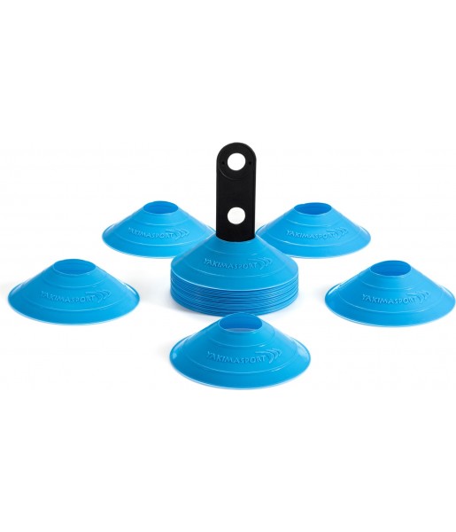 stożki treningowe wysepki grzybki 30 sztuk żółte do wyznaczania boisk i torów treningowych