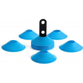 stożki treningowe wysepki grzybki 30 sztuk żółte do wyznaczania boisk i torów treningowych