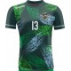 koszulka siatkarska męska omega 15 senior zielono-szara, sublimacja, szybkoschnąca na halę