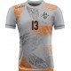 koszulka siatkarska męska omega 15 senior szaro-pomarańczowa, sublimacja, szybkoschnąca na halę
