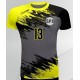 koszulka siatkarska defender pro pn szaro-żółta, w pełni sublimowana do siatkówki halowej