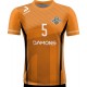 koszulka siatkarska męska omega 11 senior pomarańczowo-czarna, sublimacja, szybkoschnąca