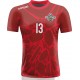 koszulka siatkarska męska omega 14 senior czerwona, sublimacja, szybkoschnąca na halę