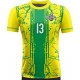 koszulka siatkarska męska omega 13 senior żółto-zielona, sublimacja, szybkoschnąca na halę