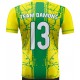 koszulka siatkarska męska omega 13 senior żółto-zielona, sublimacja, szybkoschnąca na halę