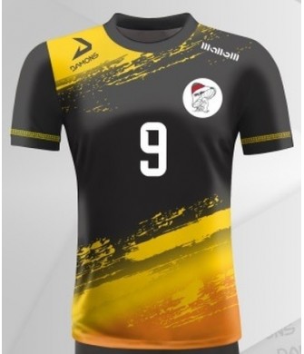 Koszulka Siatkarska Omega 1 Czarno-Żółto-Pomarańczowy