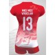 strój siatkarski damski vega pro p3 czerwono-biały z kryjącymi szortami i dopasowanym krojem