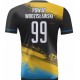 koszulka siatkarska męska omega 1 senior czarno-niebiesko-żółta, sublimacja, szybkoschnąca na halę
