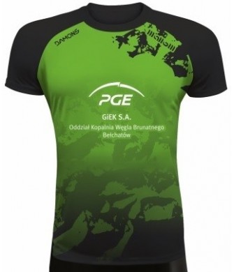 koszulka siatkarska defender pro pn zielono-czarna, w pełni sublimowana do siatkówki halowej