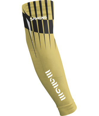 Rękawki Siatkarskie Męskie Sublimowane Helix 4 Złoto-Czarne