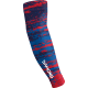 Czerwono-niebiesko-granatowe rękawki siatkarskie damskie sublimowane Helix W1