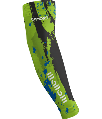 Jasnozielono-czarno-niebieskie rękawki dla dziewczynek Helix 2