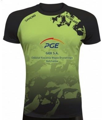 koszulka siatkarska defender pro pn jasnozielono-czarna, w pełni sublimowana do siatkówki halowej