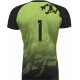 koszulka siatkarska defender pro pn jasnozielono-czarna, w pełni sublimowana do siatkówki halowej