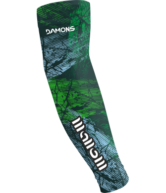Zielono-szare rękawki siatkarskie męskie sublimowane Omega 15