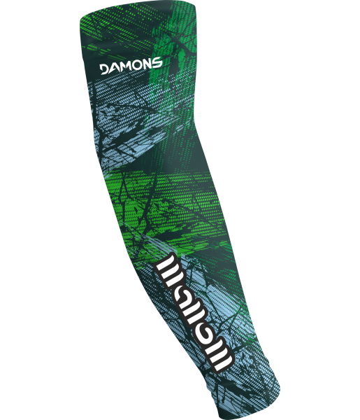 Zielono-szare rękawki siatkarskie męskie sublimowane Omega 15