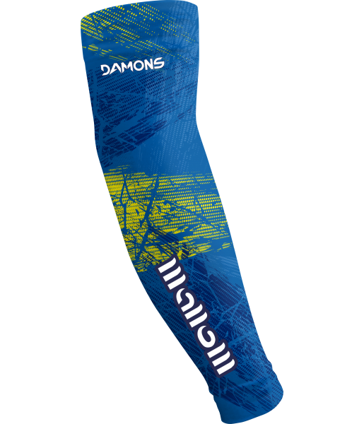 Niebiesko-jasnozielone rękawki siatkarskie męskie sublimowane Omega 15