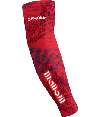 Czerwone rękawki siatkarskie męskie sublimowane Omega 15