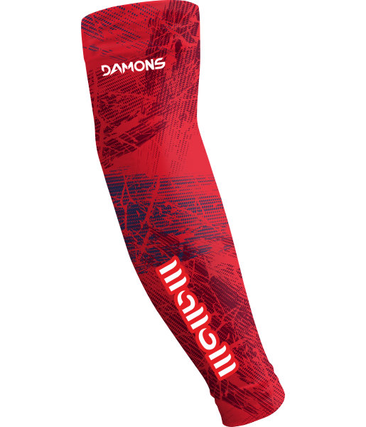Czerwone rękawki siatkarskie męskie sublimowane Omega 15