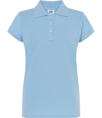 koszulka polo damska regular bawełna 200g elegancka do pracy i na co dzień