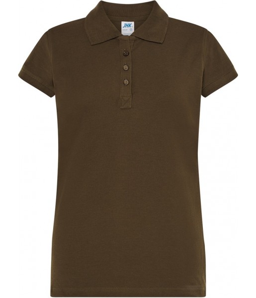 koszulka polo damska regular bawełna 200g elegancka do pracy i na co dzień
