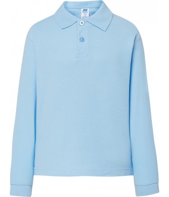 koszulka polo dziecięca ls długa bawełna 210g do szkoły