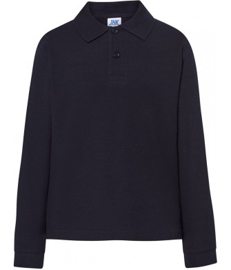 koszulka polo dziecięca ls długa bawełna 210g do szkoły