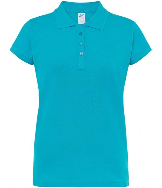 koszulka polo damska regular bawełna 200g elegancka do pracy i na co dzień