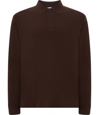 koszulka polo męska ls z długim rękawem bawełna pique 210 g elegancka trwała do pracy i na co dzień