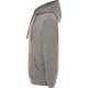 Szara melanżowa bluza dresowa męska z kapturem JHK SWRA KNG Grey Melange GM