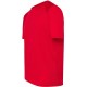 koszulka sportowa męska sportman czerwona z poliestru 130 g do treningów, biegów i fitnessu