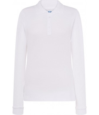 koszulka polo damska ls pique 200g elegancka dopasowana idealna do haftu i zastosowań sportowych