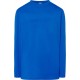 Koszulka Bawełniana Męska Z Długim Rękawem TSRA 150 LS Niebieska Royal Blue