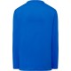 Koszulka Bawełniana Męska Z Długim Rękawem TSRA 150 LS Niebieska Royal Blue