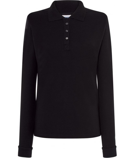 koszulka polo damska ls pique 200g elegancka dopasowana idealna do haftu i zastosowań sportowych