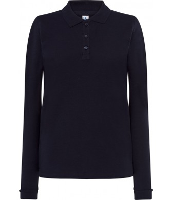 koszulka polo damska ls pique 200g elegancka dopasowana idealna do haftu i zastosowań sportowych