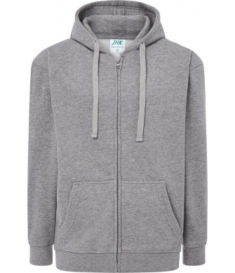 bluza treningowa męska hood 290g kaptur zamek kangurka unisex trwała