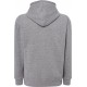 bluza treningowa męska hood szara melanż z kapturem zamkiem i kieszenią kangur