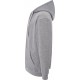 bluza treningowa męska hood szara melanż z kapturem zamkiem i kieszenią kangur