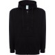 bluza treningowa męska hood czarna z kapturem zamkiem i kieszenią kangur