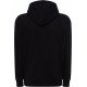 bluza treningowa męska hood czarna z kapturem zamkiem i kieszenią kangur