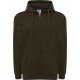 bluza treningowa męska hood zielona khaki z kapturem zamkiem i kieszenią kangur