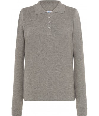 koszulka polo damska ls pique 200g elegancka dopasowana idealna do haftu i zastosowań sportowych