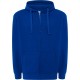 bluza treningowa męska hood niebieska z kapturem zamkiem i kieszenią kangur