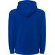 bluza treningowa męska hood niebieska z kapturem zamkiem i kieszenią kangur