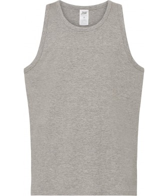 koszulka męska urban strap szary melanż bez rękawów z dzianiny single jersey