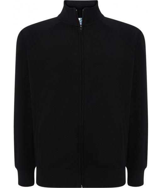 bluza męska full zip 290g kołnierz zamek boczne kieszenie sportowa