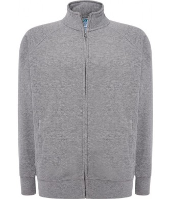 bluza męska full zip 290g kołnierz zamek boczne kieszenie sportowa